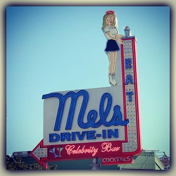Movie Photograph - Mels Drive-in
a Hollywood by Margie P
