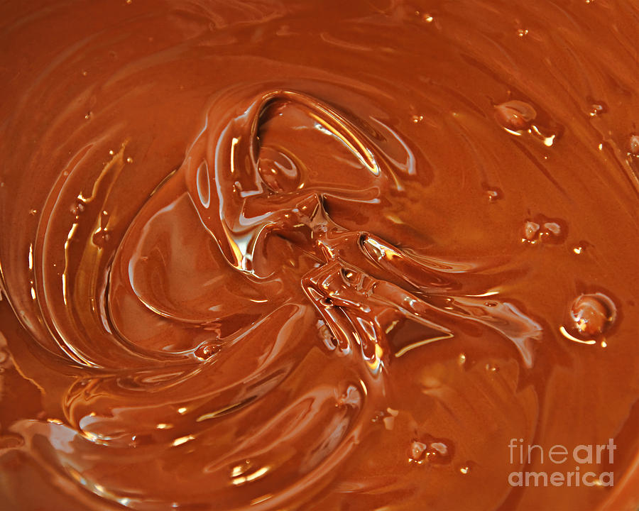 Melted Chocolate Photograph by Andee Design