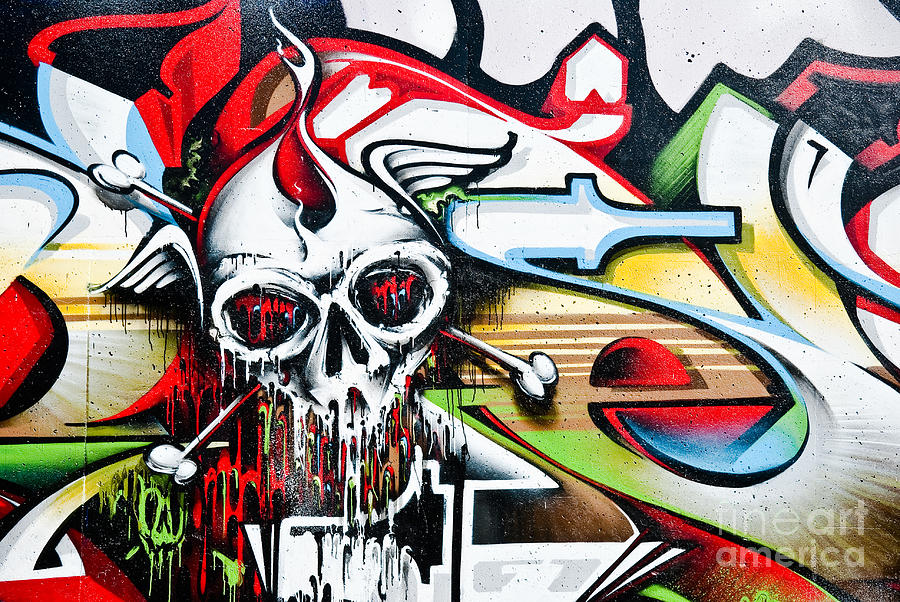 Melting Death mural Painting by Yurix Sardinelly