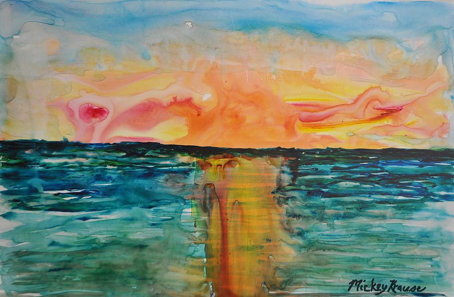Melting Sunset 2 Painting