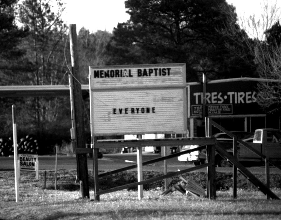 Memorial Baptist Tires Everyone Photograph by Doug Duffey