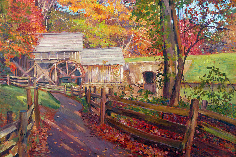 Nature Painting - Memories of Autumn by David Lloyd Glover