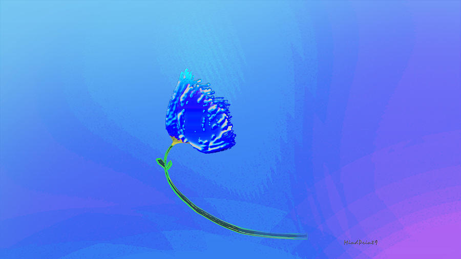 Memory Flower Digital Art by Asok Mukhopadhyay