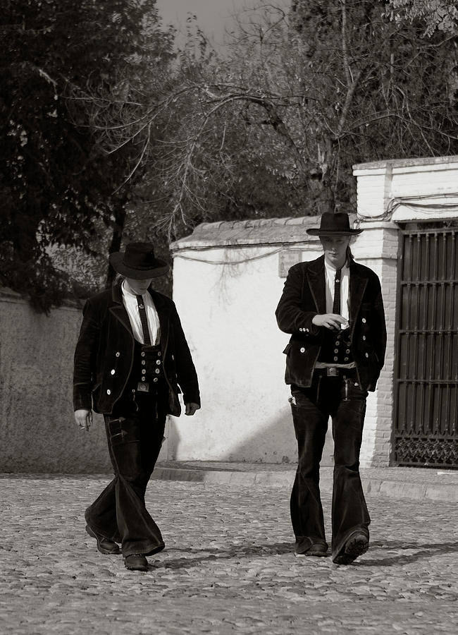 Men In Black Photograph by Lorraine Devon Wilke