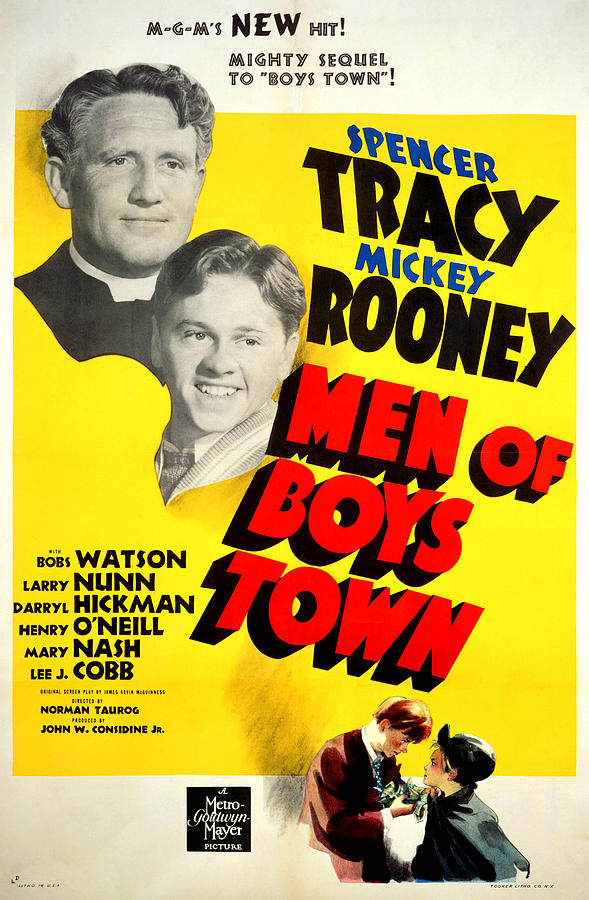Men Of Boys Town, Spencer Tracy, Mickey Photograph by Everett