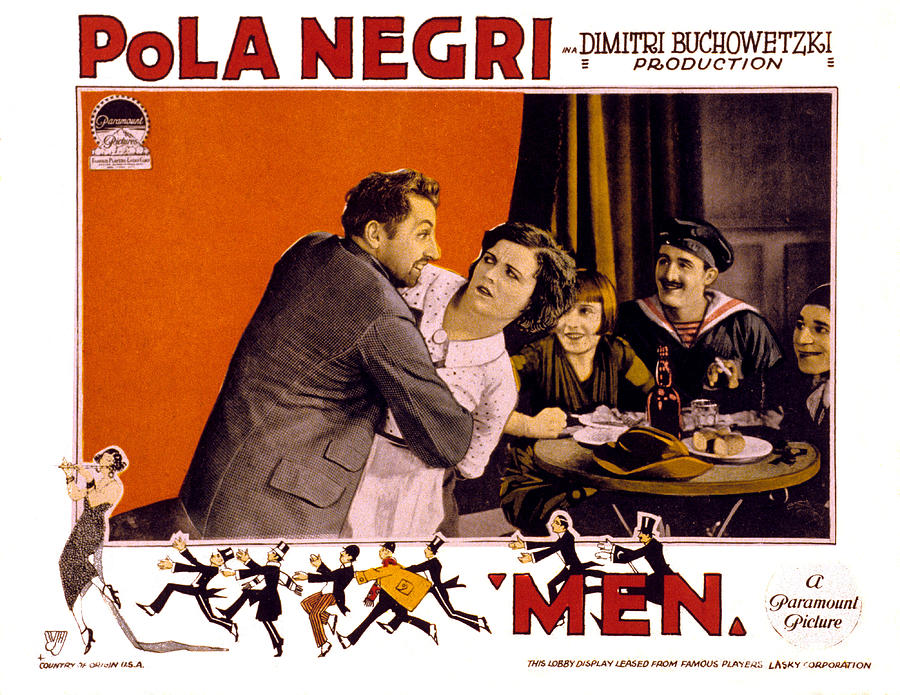 Men, Pola Negri, 1924 Photograph by Everett