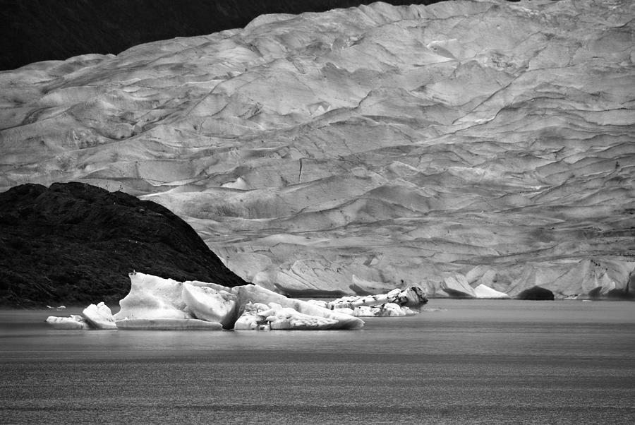 Mendenhall Glacier BW Photograph by Marilyn Wilson