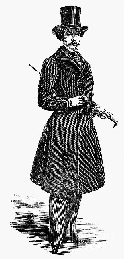 Mens Fashion, 1852 Photograph by Granger