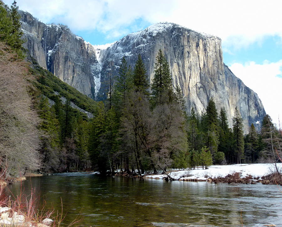 Merced River View and El Capitan Photograph by Jeff Lowe