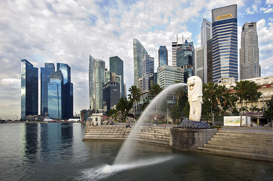 Merlion Park Photograph by Ng Hock How