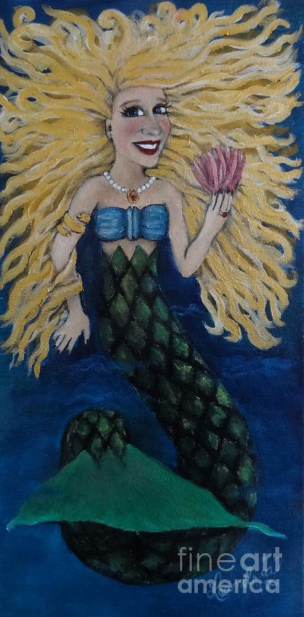 Mermaid Kara Painting by Leandria Goodman