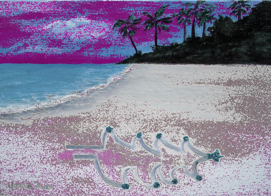 Merry Beachy Christmas Painting by Jamie Frier