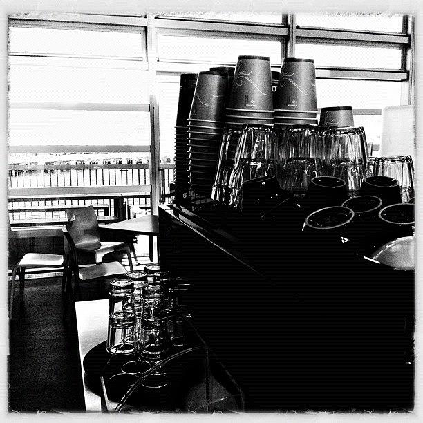 Bw Photograph - Mess O Cups #iphonesia #photooftheday by Stewart Baird