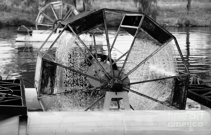 Device Photograph - Metal water wheel  by Phalakon Jaisangat
