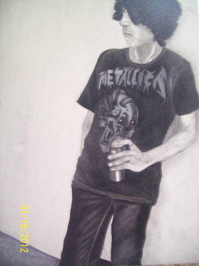 Metallica Painting - Metallica Boy by Lora Marsh