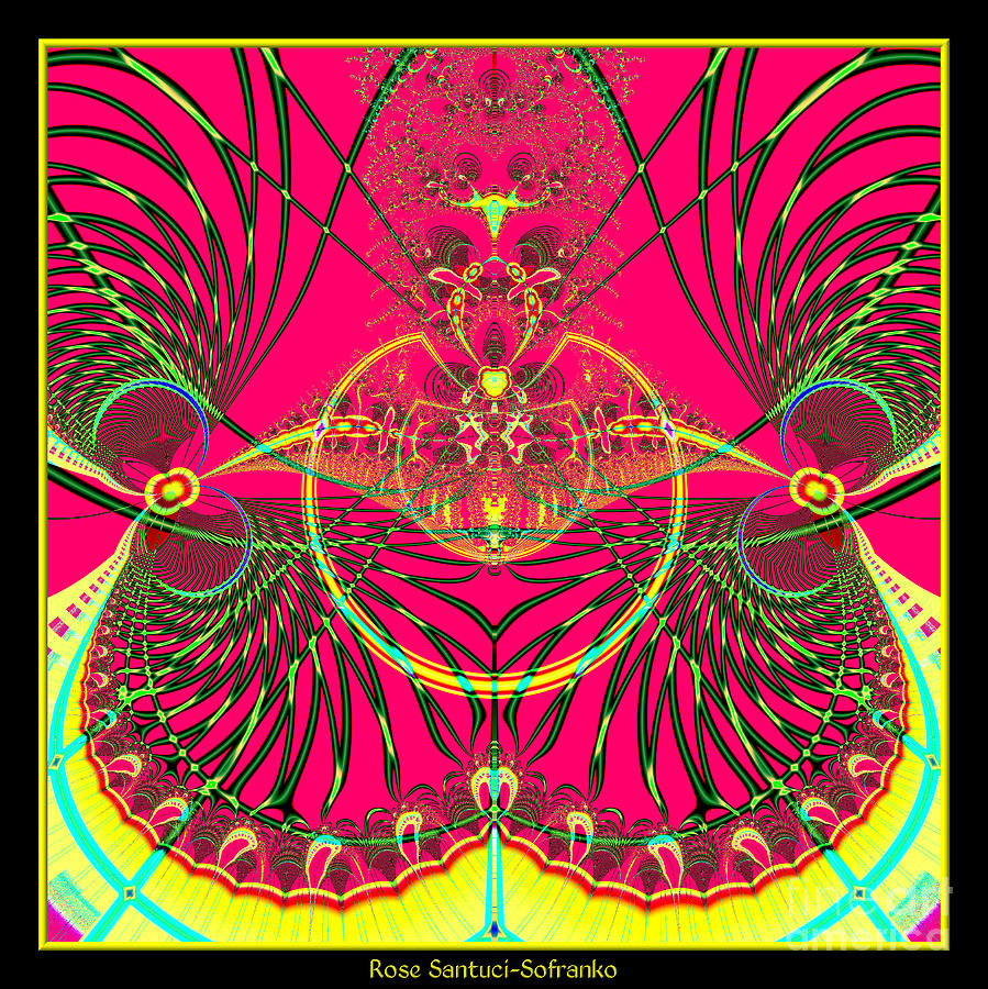 Butterfly Digital Art - Metamorphosis  Emerging from the Cocoon Fractal 125 by Rose Santuci-Sofranko