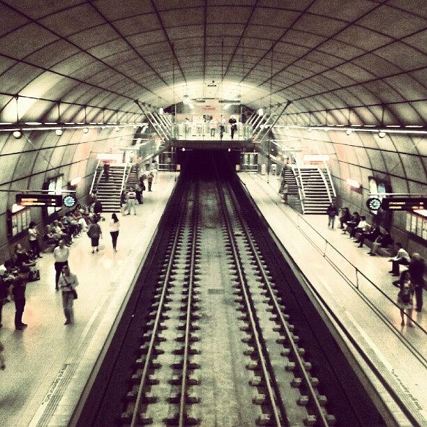 Architecture Photograph - #metro #bilbao #architecture by David R