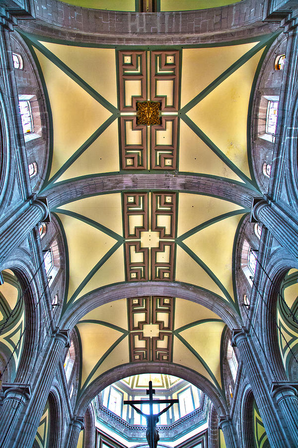 Metropolitan Cathedral ceiling Photograph by John Bartosik