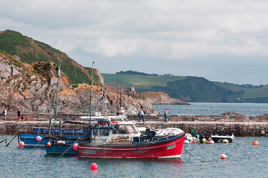 Mevagissey Harbour Photograph by Shirley Mitchell