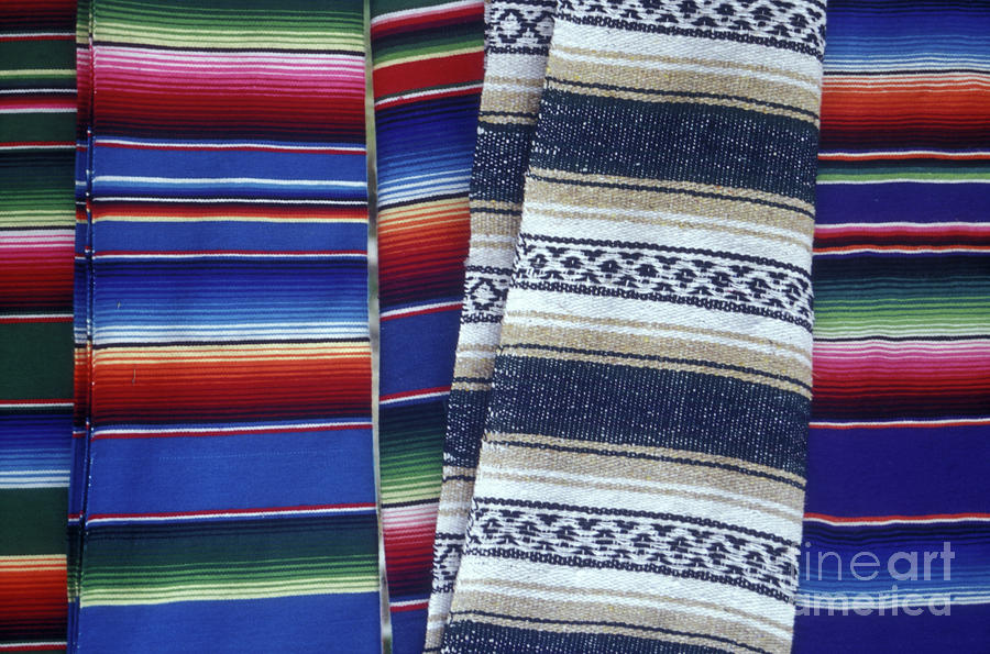 Mexican Blankets Photograph by John  Mitchell
