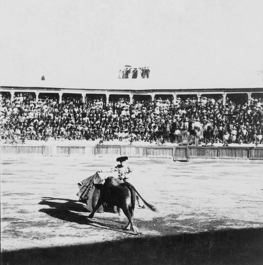 Mexican Bull Ring - c 1900 Photograph by International  Images