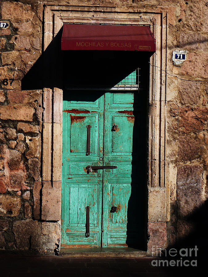 Mexican Door 23 Photograph by Xueling Zou