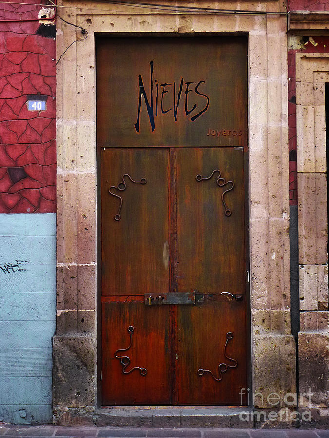 Mexican Door 36 Photograph by Xueling Zou