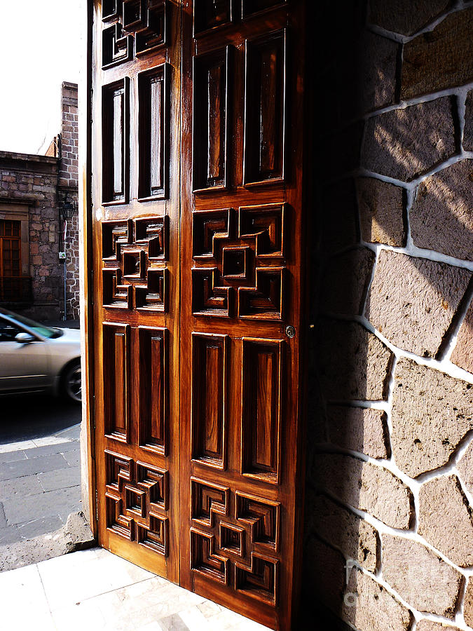 Mexican Door 42 Photograph by Xueling Zou