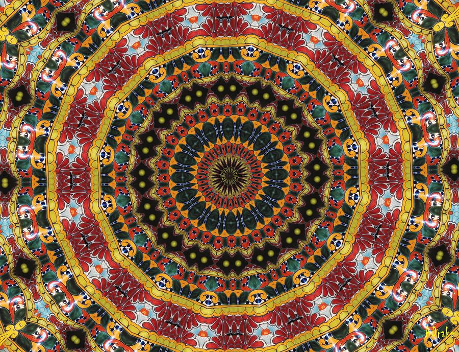 Mexican Pot Kaleidoscope Digital Art by Alec Drake