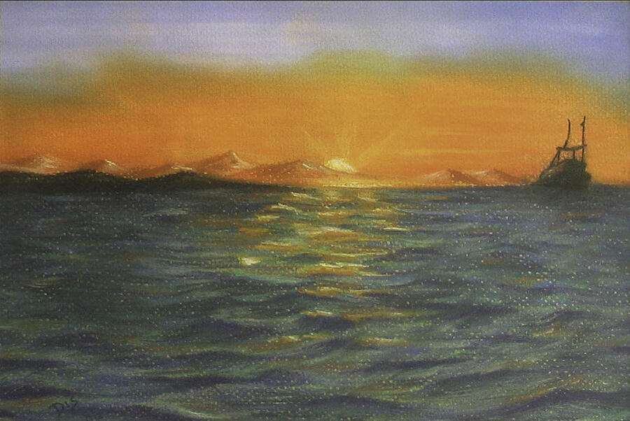 Mexican Sunset Painting by Darla Sittman - Pixels