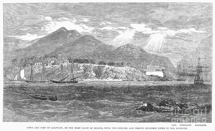 1862 Photograph - Mexico: Acapulco, 1862 by Granger