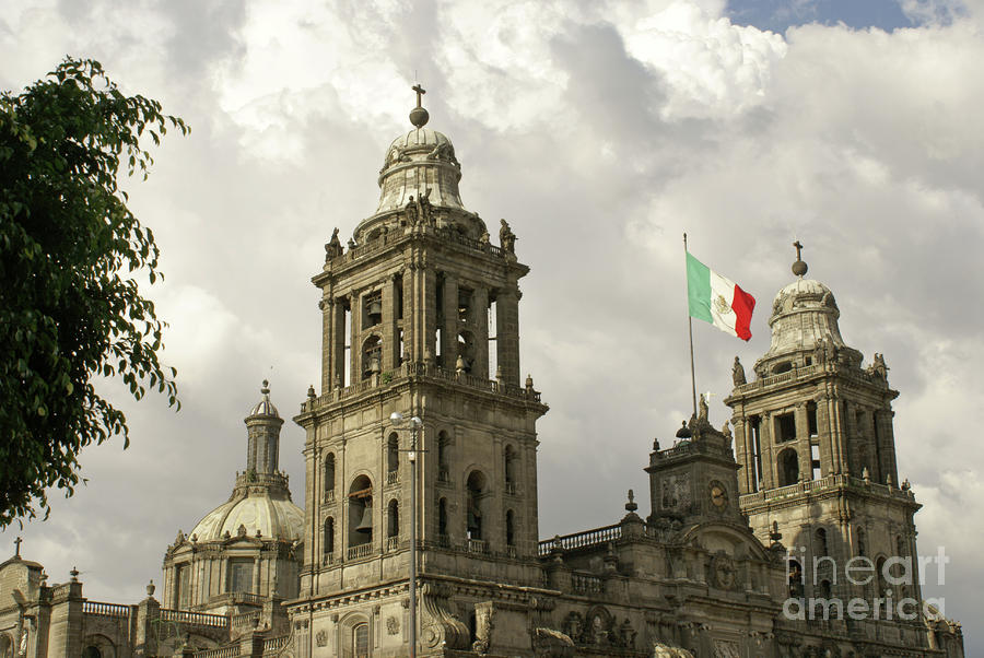 Mexico City Cathedral Photograph by John  Mitchell