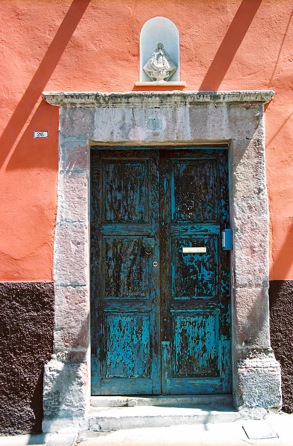 Mexico door Photograph by Claude Taylor