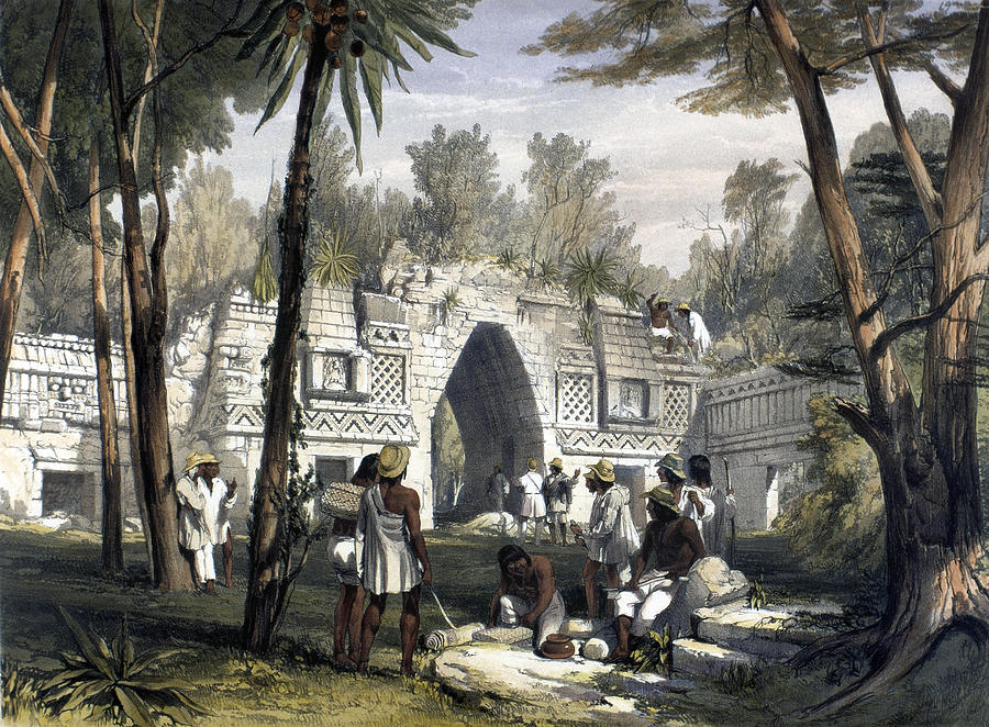 Mexico: Labnah, 1844 Photograph by Granger