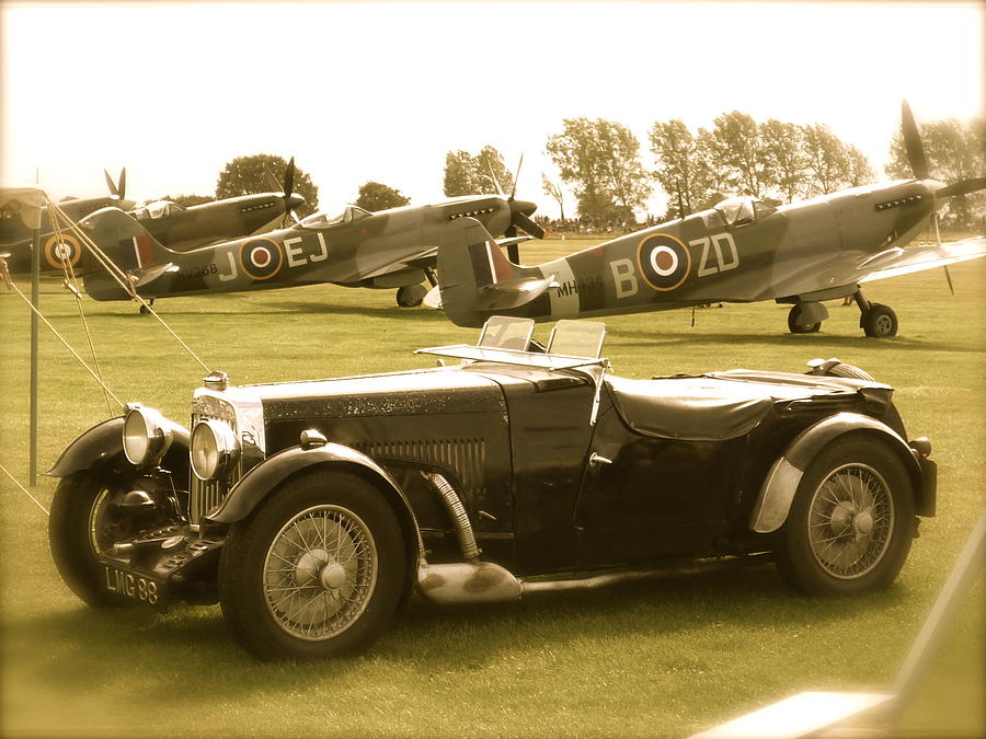 MG and Spitfires Photograph by John Colley