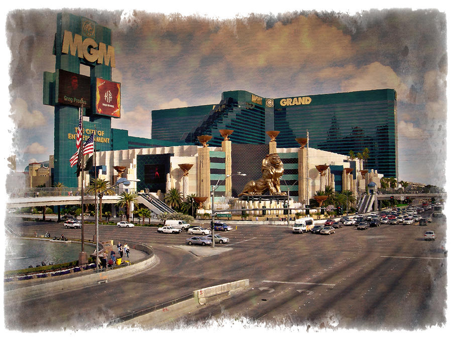 Claude Monet Photograph - MGM Grand - IMPRESSIONS by Ricky Barnard