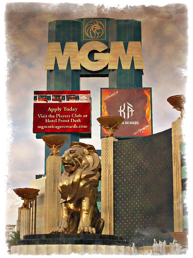 Claude Monet Photograph - MGM Marquee - IMPRESSIONS by Ricky Barnard