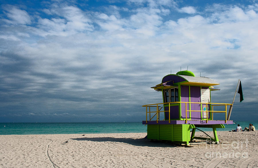 Miami 12th Street Beach Photograph by Barbara McMahon - Fine Art America