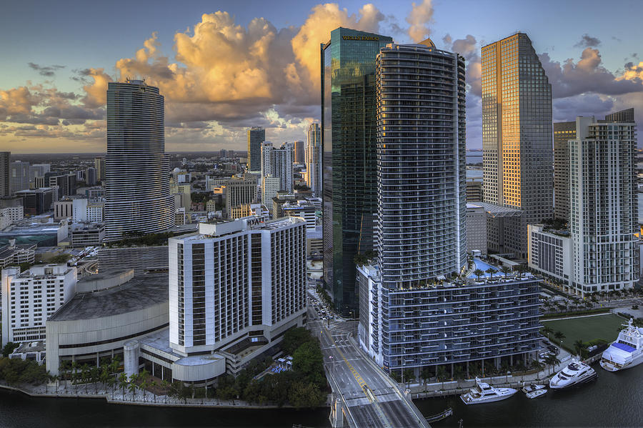 Miami morning light. Photograph by Nick  Shirghio