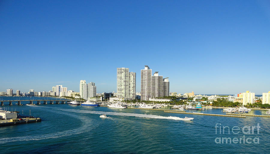 Miami skyline Photograph by Dejan Jovanovic Miami skyline Photograph by Dejan Jovanovic