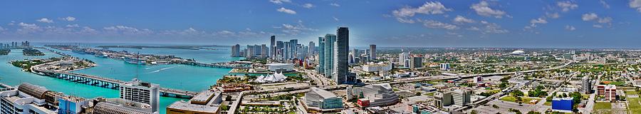 Miami Photograph - Miami Skyline  by Joel Lopez