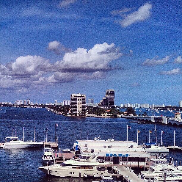 Miami Photograph - #miami #water #harbor #beach by Will Addison
