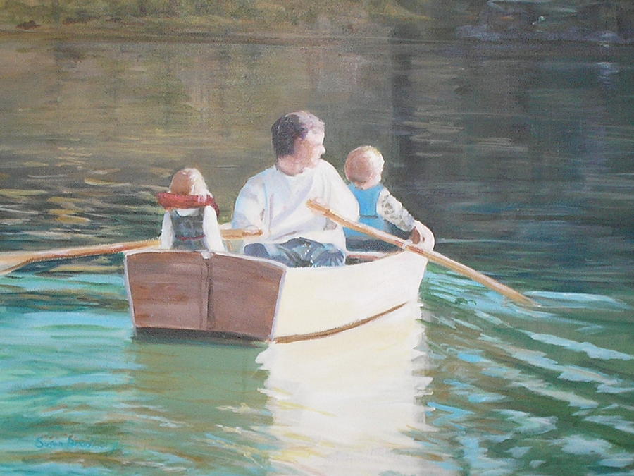 Michael Row The Boat Ashore Painting by Susan Bradbury