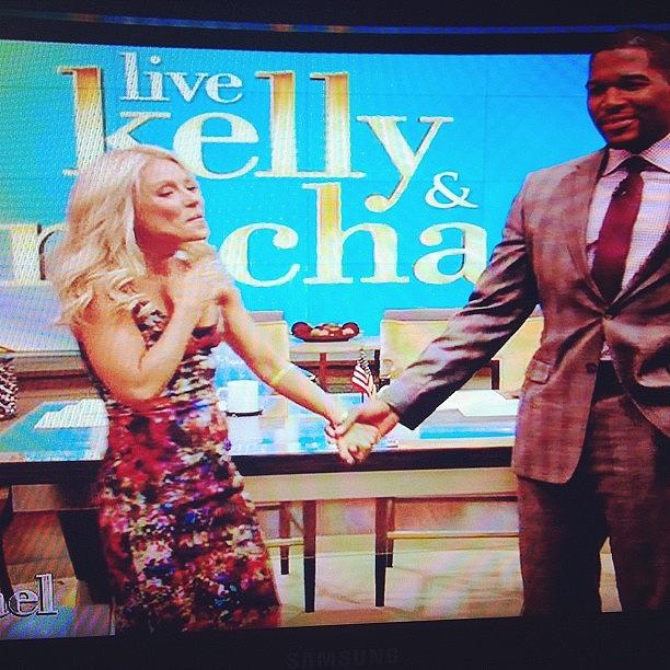 Sports Photograph - #michael #strahan #live #with #kelly by Alex Mamutin