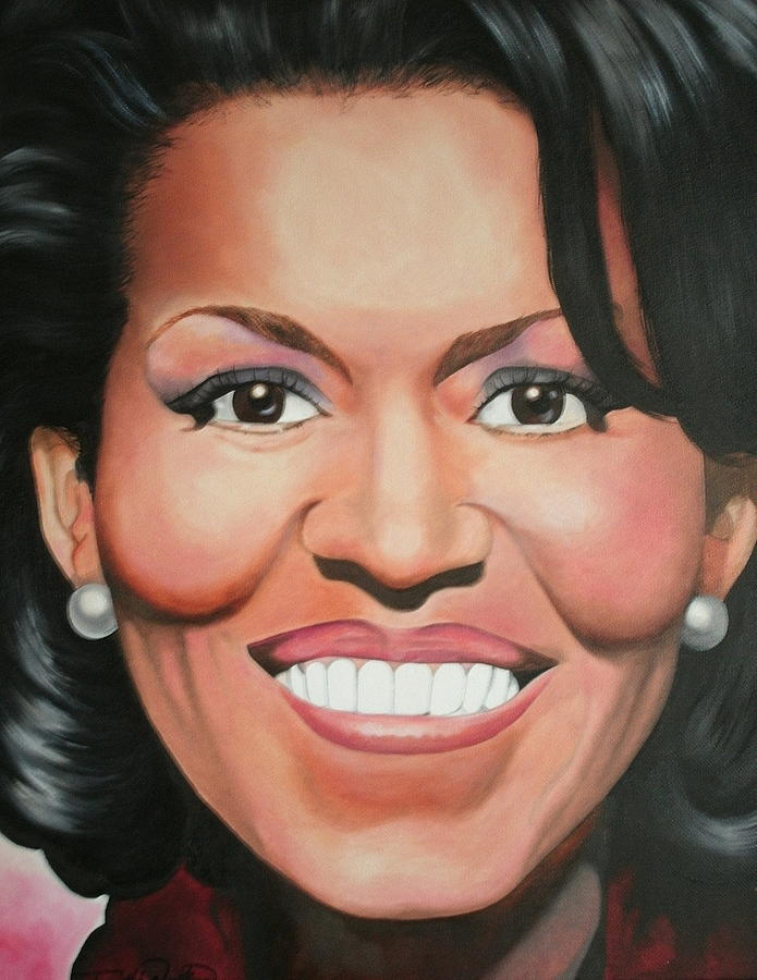 Michelle Obama Painting - Michelle Obama by Timothe Winstead