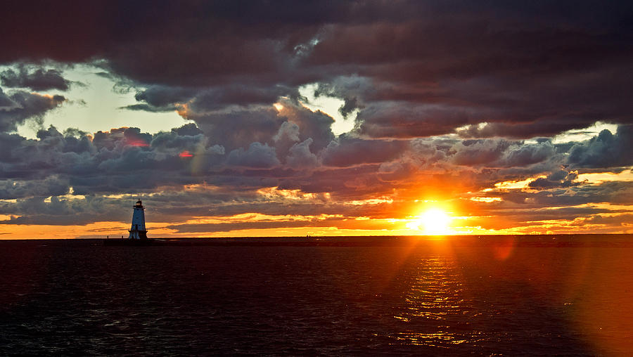 Michigan sunset Photograph by Randall Cogle