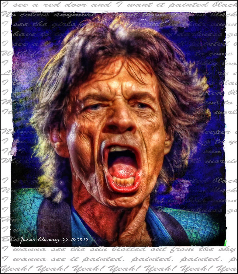 Mick Jagger Photograph - Mick Jagger by Javier Alvarez Mick Jagger Photograph - Mick Jagger by Javier Alvarez