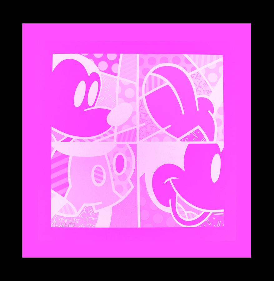 Abstract Photograph - MICKEY in NEGATIVE PINK by Rob Hans