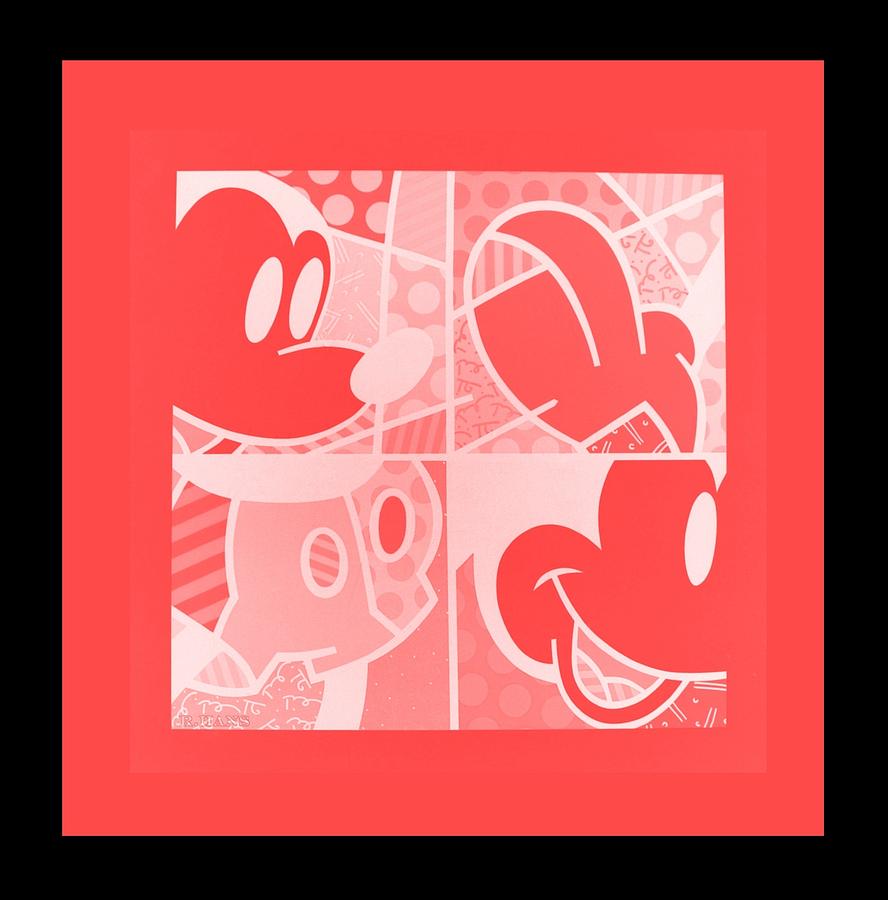 Abstract Photograph - MICKEY in NEGATIVE RED by Rob Hans