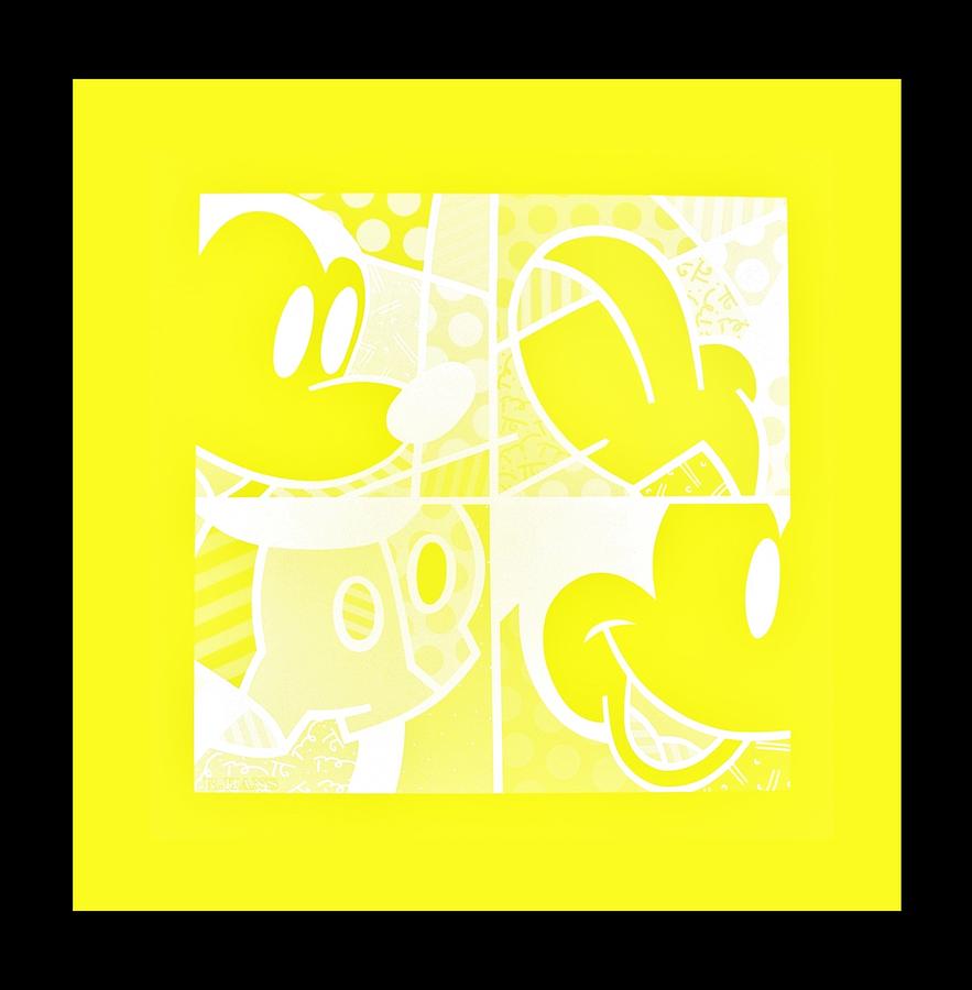 MICKEY in NEGATIVE YELLOW Photograph by Rob Hans